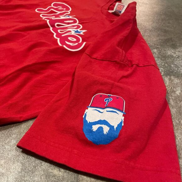 phillies bayside made in usa red t shirt jacob arietta snake 49 size large - Picture 5 of 6